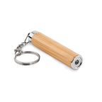 Branded Mini Bamboo LED Torch Key Ring