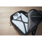 Branded Backpack 600D RPET in use