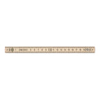 Branded Birch Wood Carpenter Ruler 2m without branding