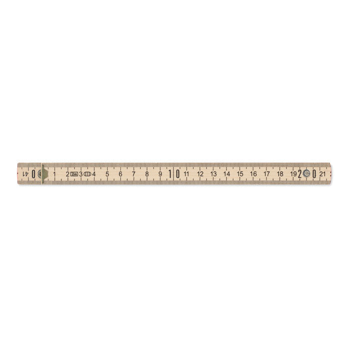 Branded Birch Wood Carpenter Ruler 2m without branding