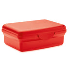 Branded PP Lunch Box with Click Closure 800ml in Red