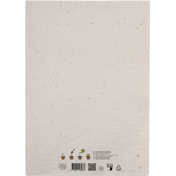 Branded Wildflower Seed Paper Sheet - A4 without branding