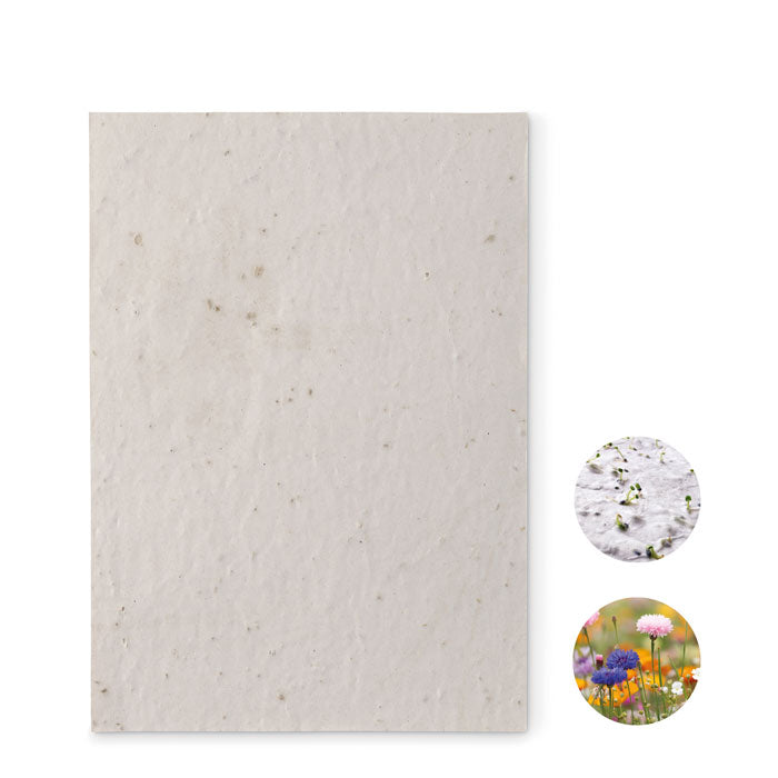 Branded Wildflower Seed Paper Sheet - A5