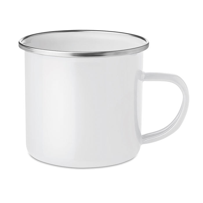 Branded sublimation vintage enamel mug, 350ml