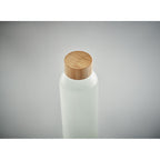 Branded Sublimation Glass Bottle with Bamboo Lid without branding
