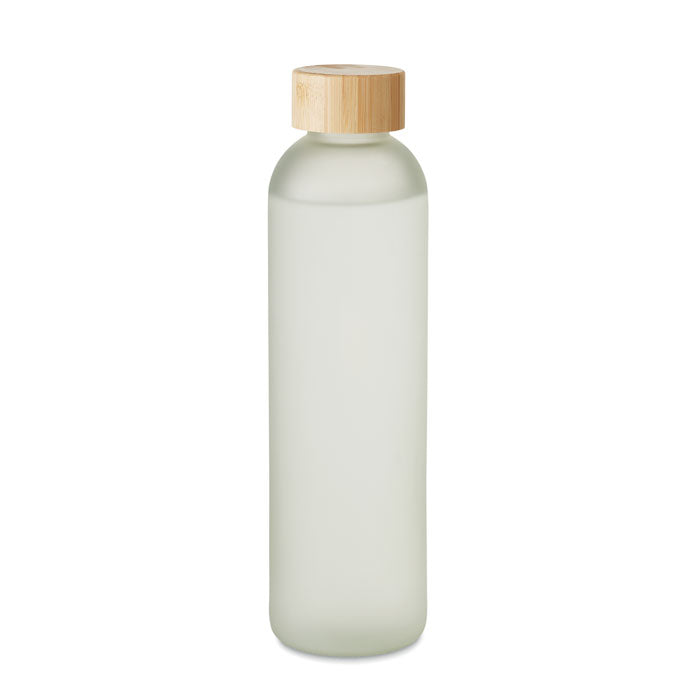 Branded sublimation glass bottle, open