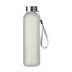 Branded Glass Bottle with Steel Lid and Strap without branding