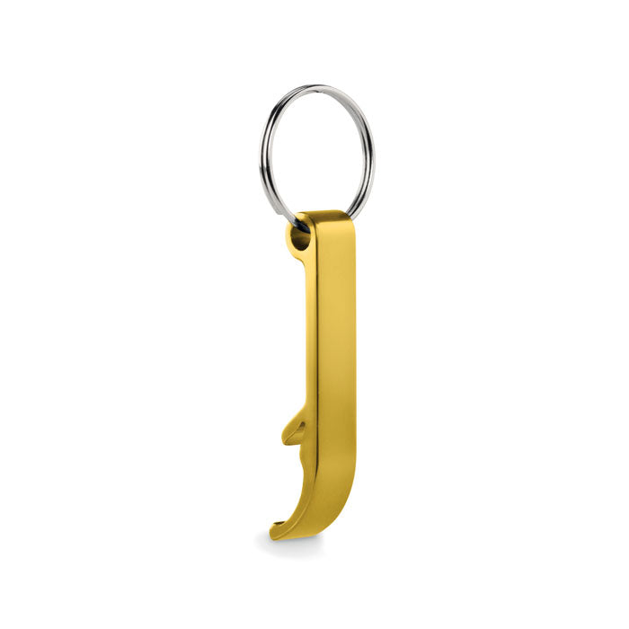 Branded Recycled Aluminium Bottle Opener Key Ring without branding