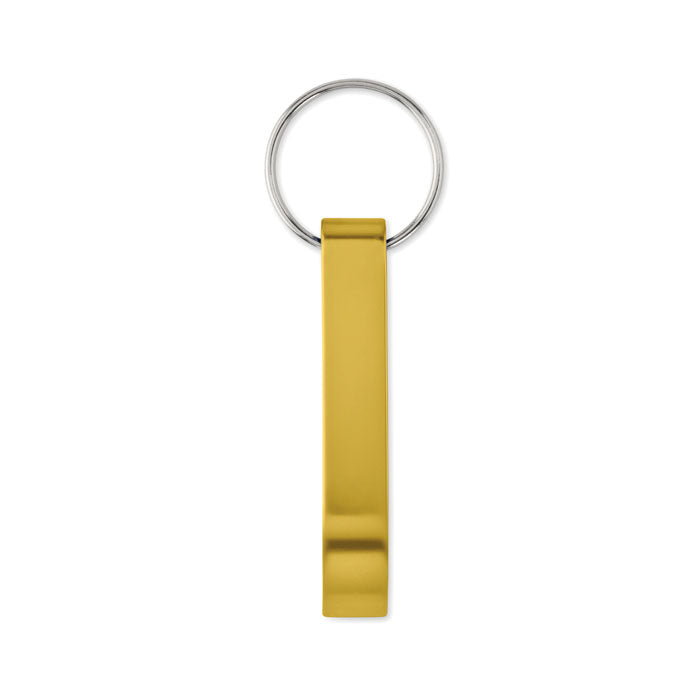 Branded Recycled Aluminium Bottle Opener Key Ring without branding