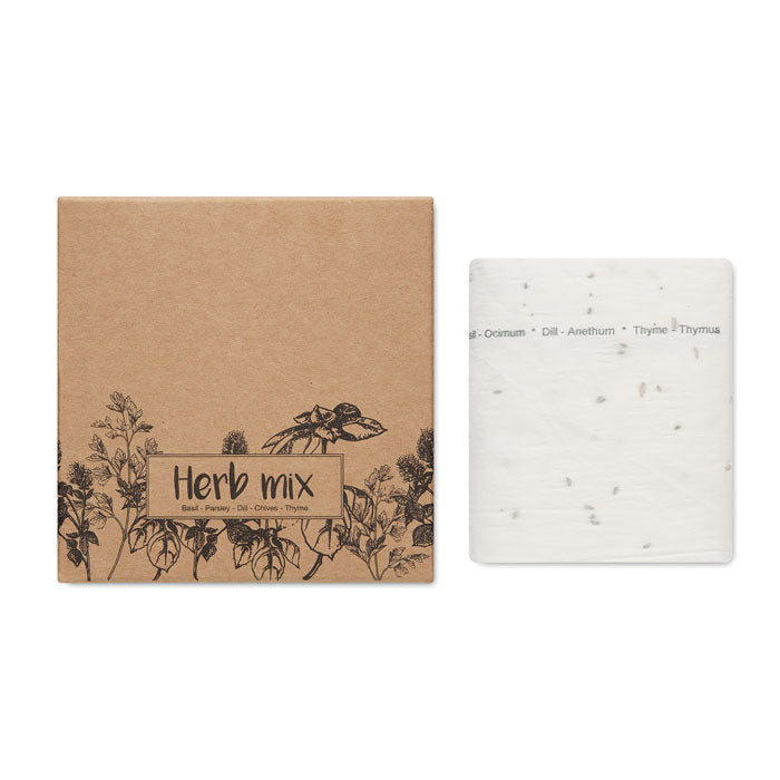 Branded 3 Metre Herb Seed Tape without branding