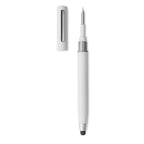 Branded stylus pen with TWS cleaning set, side view