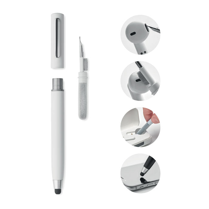Branded stylus pen with TWS cleaning set