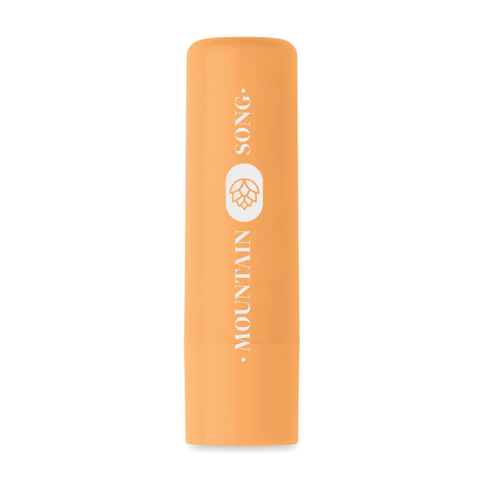 Branded Vegan Lip Balm in Recycled ABS in Orange