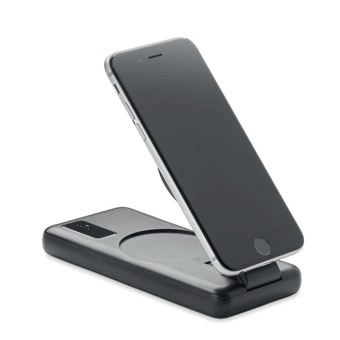 Branded Magnetic Wireless Charger & Phone Stand without branding