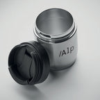 Branded 2-in-1 Vacuum Bottle and Tumbler in use