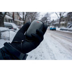 Branded Electric Handwarmer with Built-in Power Bank in use