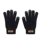 Branded RPET Tactile Gloves with Cork Label