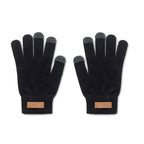 Branded RPET Tactile Gloves with Cork Label