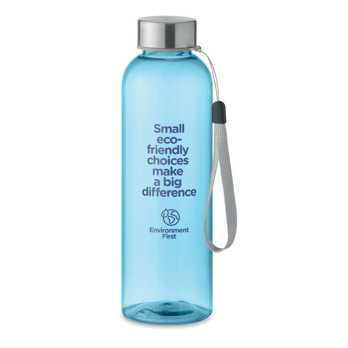 Branded Tritan Renew™ Bottle with Steel Lid - 500ml in Blue