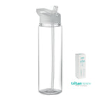 Branded Tritan Renew™ Bottle with Foldable Mouthpiece in White