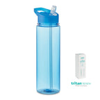 Branded Tritan Renew™ Bottle with Foldable Mouthpiece in Blue