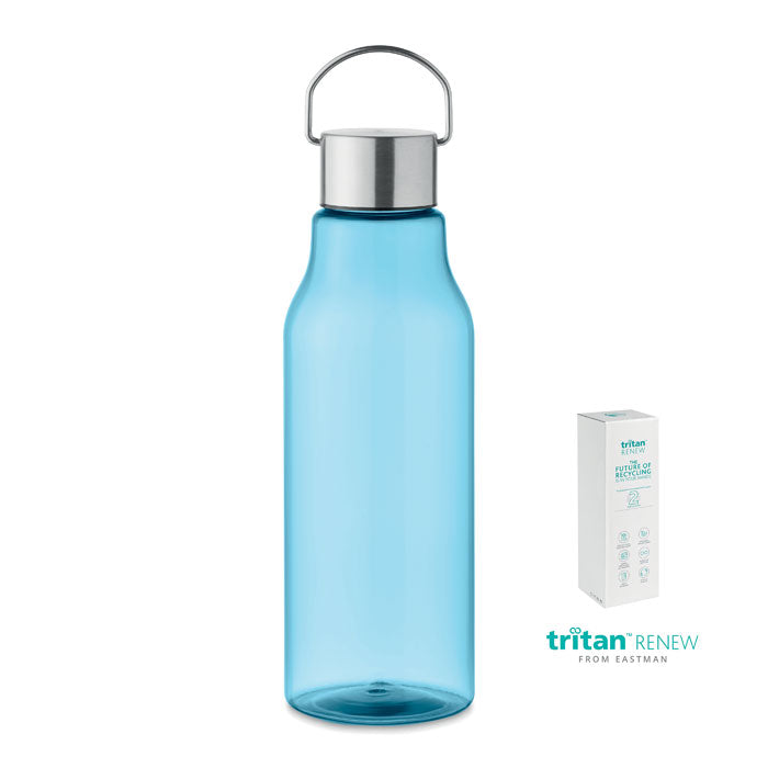 Branded Tritan Renew™ Bottle with Steel Lid - 800ml in Blue
