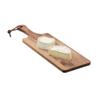 Branded Acacia Wood Serving Board with Handle and Cord without branding