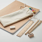 Branded Kids Drawing and Stationery Set in Drawstring Bag without branding