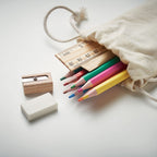 Branded Kids Drawing and Stationery Set in Drawstring Bag without branding
