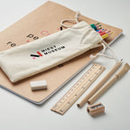 Branded Kids Drawing and Stationery Set in Drawstring Bag without branding
