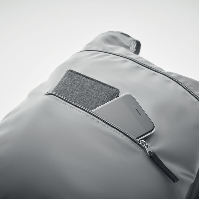 Branded Foldable Reflective Sports Bag in use