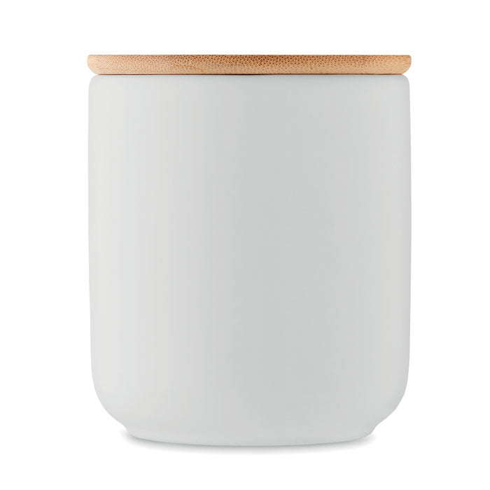 Branded Fresh Linen Candle in Stoneware Jar 200g without branding
