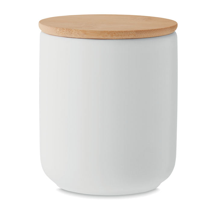 Branded Fresh Linen Candle in Stoneware Jar 200g without branding