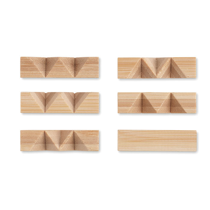 Branded Bamboo Star Brain Teaser without branding