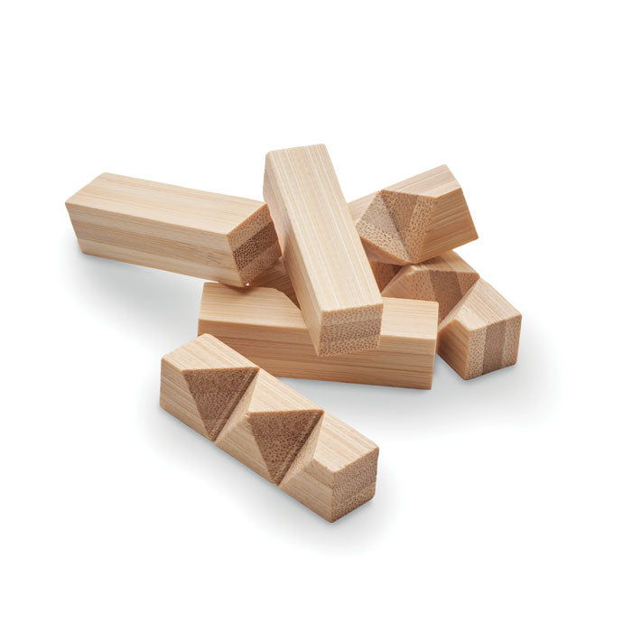 Branded Bamboo Star Brain Teaser without branding