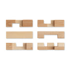 Branded Bamboo Brain Teaser Puzzle without branding
