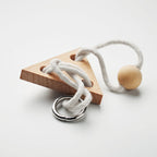 Branded Wooden Triangle Brain Teaser without branding