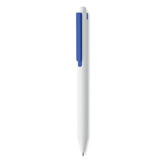Branded Recycled ABS Push Button Pen in Blue