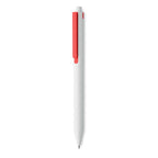 Branded Recycled ABS Push Button Pen in Red