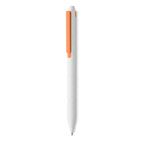 Branded Recycled ABS Push Button Pen in Orange