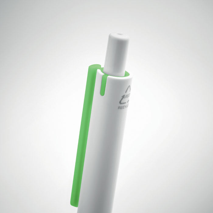 Branded Recycled ABS Push Button Pen without branding