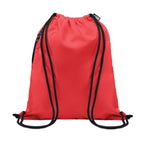 Branded Large Drawstring Bag 300D RPET in Red