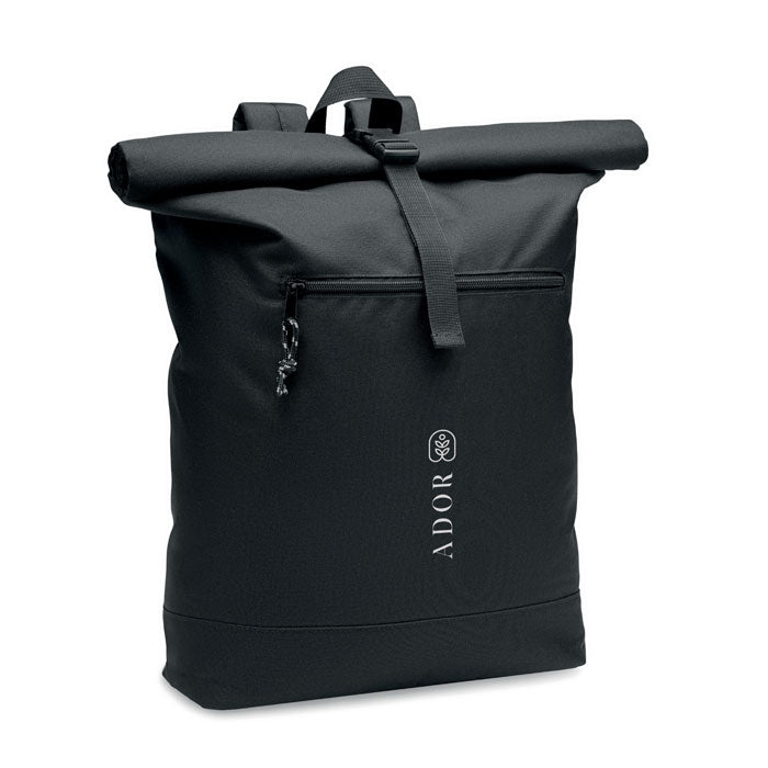Branded 600D RPET Rolltop Backpack