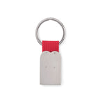 Branded Heart Metal Key Ring without branding