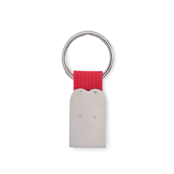 Branded Heart Metal Key Ring without branding