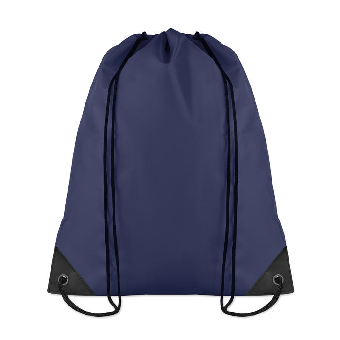 Branded 190T Polyester Drawstring Bag in Blue