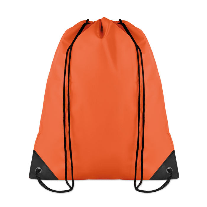 Branded 190T Polyester Drawstring Bag in Orange