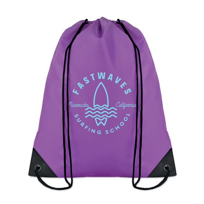 Branded 190T Polyester Drawstring Bag