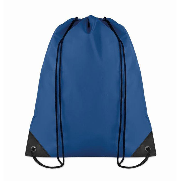 Branded 190T Polyester Drawstring Bag in Blue