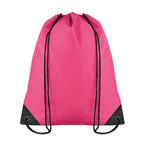 Branded 190T Polyester Drawstring Bag in Pink